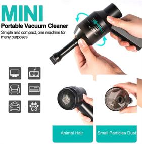 img 1 attached to 🧹 Portable Mini Electric Vacuum Cleaner USB Rechargeable for Keyboard, Car, TV, Kitchen Stove, Laptop, Computer - KeepTpeeK Keyboard Vacuum Cleaner, Ideal for Dust, Bread Crumbs, Scraps & More