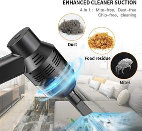 img 3 attached to 🧹 Portable Mini Electric Vacuum Cleaner USB Rechargeable for Keyboard, Car, TV, Kitchen Stove, Laptop, Computer - KeepTpeeK Keyboard Vacuum Cleaner, Ideal for Dust, Bread Crumbs, Scraps & More