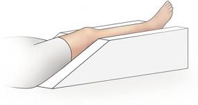 img 3 attached to 🛏️ Матрац для поднятия ног Milliard с съемным чехлом - поддерживающая подушка для операции, травмы, замены колена, отдыха и восстановления