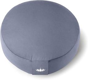 img 3 attached to 🧘 Lotuscrafts Round Lotus Meditation Cushion - Enhanced Comfort & Depth for Meditation - 15cm Height - Organic Cotton Washable Cover - Meditation Pillow
