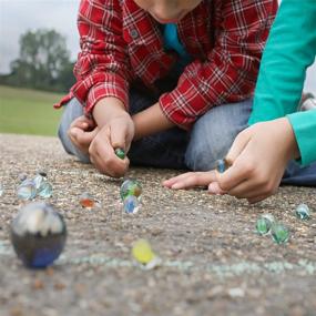 img 1 attached to Vibrant Set of MANSHU Marbles in Various Colors: Enhance Your Game and Decor