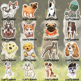 img 2 attached to 🌟 50Pcs QTL Puppy Stickers: Vinyl Dog Stickers for Water Bottles, Laptops & More - Cute, Waterproof Stickers for Kid & Teen Girls