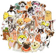 🌟 50pcs qtl puppy stickers: vinyl dog stickers for water bottles, laptops & more - cute, waterproof stickers for kid & teen girls logo