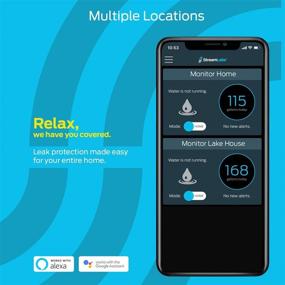 img 2 attached to 💧 StreamLabs Smart Home Water Monitor: Wi-Fi Leak Detector - Easy 5-Minute Install, Real-Time Phone Alerts - Fits 3/4" or 1" Pipes, Alexa and Google Assistant Compatible