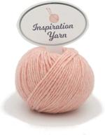 🧶 inspiration yarn 100% cashmere: luxurious 6ply 25g 63yards for knitting & crochet - heather pink, dk logo