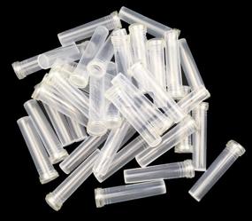 img 1 attached to Enhance your Floral Arrangements with Hyamass 40pcs Clear Plastic Flower Water Tubes