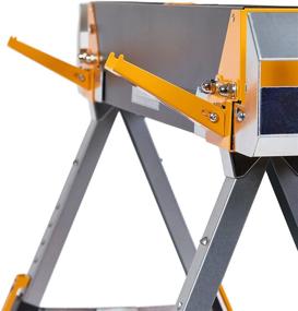 img 2 attached to ToughBuilt Folding Sawhorse - Sturdy, Lightweight, Heavy-Duty Steel - Adjustable up to 4x4 Size - 1300 LB Capacity - (TB-C700) - 2 Pack