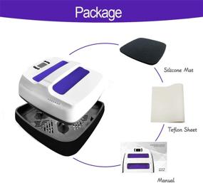 img 3 attached to ⚡️ Portable T-Shirt Heat Press Machine 9" X 9" | Professional Digital Printing & Iron-on Transfer | Multifunctional Purple Press