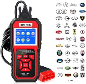 img 4 attached to 🔧 Enhanced KONNWEI KW850 OBD2 Scanner - Professional Auto Code Reader for OBD II Cars After 1996 - Diagnostic Tool to Check Engine Light and Perform Scans (Original)