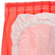 🔴 red kwik-skirt with white cover fitted table cover, 30x72, pack of 10 - kwik-cover ks3072pk-r logo