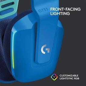 img 1 attached to 🎧 Logitech G733 Lightspeed Wireless Gaming Headset - Blue | RGB, Suspension Headband, Blue VO!CE Mic, PRO-G Audio