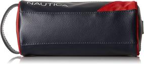 img 1 attached to Nautica Men's Top Zip Travel Kit Toiletry Bag Organizer: The Perfect Travel Essential for Men