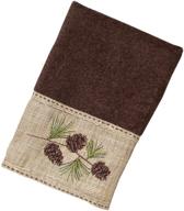 🌲 avanti linens medium mocha pine branch hand towel - 038102moc logo