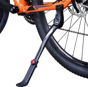 img 4 attached to 🚲 Premium Aluminum Alloy Rear Side Kickstand for 24-29" Mountain Bike/Road Bike/MTB - Upgrade Your Ride!