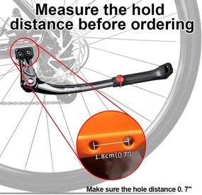 img 2 attached to 🚲 Premium Aluminum Alloy Rear Side Kickstand for 24-29" Mountain Bike/Road Bike/MTB - Upgrade Your Ride!