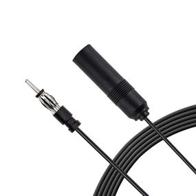 img 1 attached to 📻 Optimized for SEO: 4ft Car Radio Antenna Extension Cable - Din Male to Female Extension for Vehicle Truck Car Stereo Head Unit CD Media Receiver Player