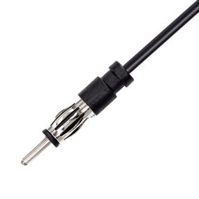 img 3 attached to 📻 Optimized for SEO: 4ft Car Radio Antenna Extension Cable - Din Male to Female Extension for Vehicle Truck Car Stereo Head Unit CD Media Receiver Player