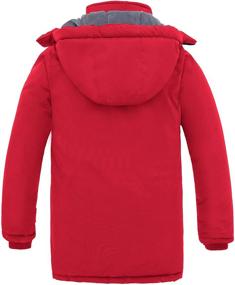 img 3 attached to ZSHOW Boys' Thick Warm Winter Coat Hooded Parka - Hip-Length Outdoor Ski Jacket