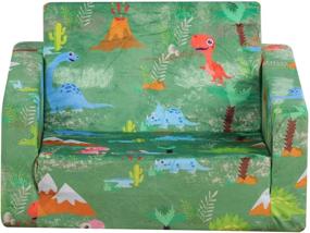 img 3 attached to Sofa Chair Velvet Childrens Green