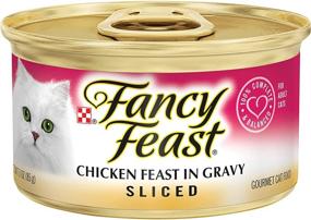 img 4 attached to 🍗 Purina Fancy Feast Gravy Sliced Chicken Feast in Gravy - (24) 3 oz. Cans: Premium Wet Cat Food