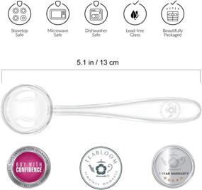 img 2 attached to 🍵 Teabloom Perfect Measure Tea Spoon - Eco-Friendly & Heat-resistant Borosilicate Glass Scoop for Loose Leaf Tea