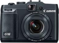 canon powershot g16: 12.1 mp cmos digital camera with 5x optical zoom, 1080p full-hd video, and wi-fi connectivity logo