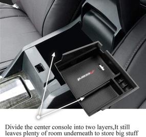 img 2 attached to 🚗 VESUL Center Console Armrest Storage Box: Honda Accord Sedan 2013-2017 ABS Tray Insert Organizer with Glove Pallet