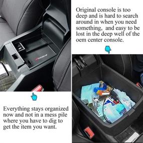 img 1 attached to 🚗 VESUL Center Console Armrest Storage Box: Honda Accord Sedan 2013-2017 ABS Tray Insert Organizer with Glove Pallet