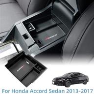 🚗 vesul center console armrest storage box: honda accord sedan 2013-2017 abs tray insert organizer with glove pallet logo