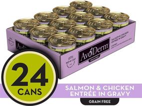 img 3 attached to 🐈 AvoDerm Grain-Free Salmon & Chicken Entrée in Gravy Wet Cat Food 3 oz (Pack of 24)