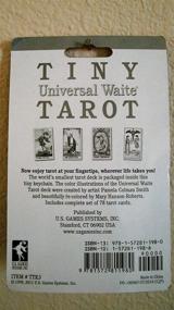 img 1 attached to 🔮 US Games Tiny Tarot Cards: Compact and Convenient Fortune-Telling Deck
