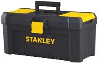 🧰 stanley tools stst16331 essential toolbox, 16-inch, black/yellow logo