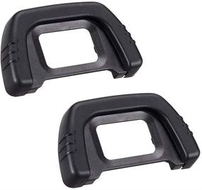 img 4 attached to 📷 2-Pack Camera Eyecup Viewfinder Protectors DK-21 22MM Compatible Replacement for Nikon DK21 D7000 D600 D80 D90/D40 D50 D70S D90 D200 D300