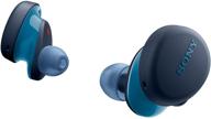 renewed sony wf-xb700/lz true wireless headphones with extra bass - blue logo