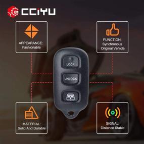 img 1 attached to 🔑 cciyu Keyless Entry Remote Flip Key 314.4MHZ for Toyota Avalon/4Runner/Sequoia - HYQ1512Y HYQ1512P HYQ12BBX HYQ12BAN - 89742-35021 89742-35050 89742-0C010-C