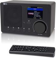 📻 ocean digital wr-210n portable internet radio with 2.4” color lcd, rechargeable battery, wi-fi & bluetooth, upnp & dlna player, sleep timer and dual alarm clock (black) logo