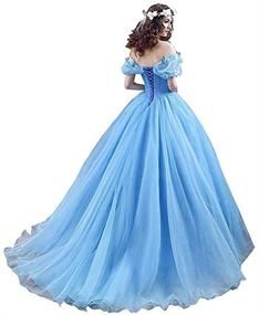 img 3 attached to 🏻 Stunning Lace up Ball Gown: Elegant Quinceanera Dress with Pleated Straps for Women