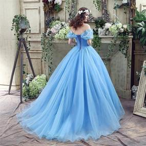 img 1 attached to 🏻 Stunning Lace up Ball Gown: Elegant Quinceanera Dress with Pleated Straps for Women