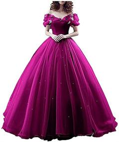 img 4 attached to 🏻 Stunning Lace up Ball Gown: Elegant Quinceanera Dress with Pleated Straps for Women