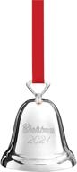 reed and barton 2021 silverplate christmas annual bell - metallic finish, 0.32 логотип