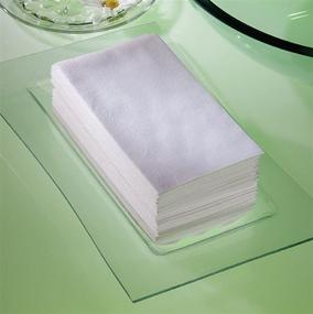 img 1 attached to 🧻 Hoffmaster 856802 Linen-Like Guest Towel, White - 300 Case, 17x12" Dimensions