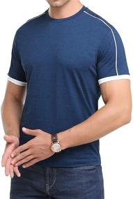 img 4 attached to Athletic T Shirt Workout Running Sleeve Men's Clothing and Active
