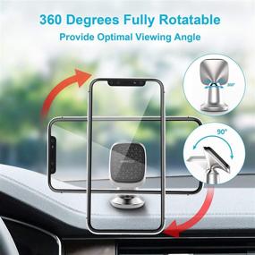 img 1 attached to 📱 Magnetic Phone Car Mount: Universal Magnetic Dashboard Phone Holder for iPhone 11 Pro, XR, XS, 8 Plus, 7 and Samsung Galaxy Note S7, S8, S9, S10, etc. by APPS2Car