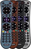 philips universal remote control for samsung, vizio, lg, sony, sharp, roku, apple tv, tcl, panasonic, smart tvs, streaming players, blu-ray, dvd - 4 device, teal (model: srp4320t/27) логотип