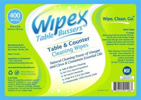 img 2 attached to Wipex Natural Table and Counter Turnover Cleaning Wipes - 400 Count, with Vinegar, Propolis, Clove, and Cinnamon Oil