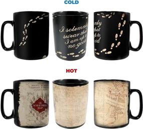 img 3 attached to 🗺️ Harry Potter Marauders Map - I Solemnly Swear - 16 oz Large Ceramic Morphing Mugs – Heat Sensitive Clue Mug - Full Image Revealed with HOT Liquid