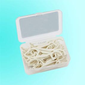 img 1 attached to 🦷 200 Pcs (4 Box) No-Wax Dental Flossers - Portable Floss Picks for Effective Dental Care - Clean Teeth Oral Care Tools
