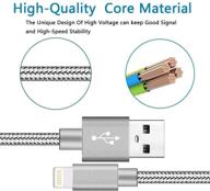 ⚡ high-quality braided lightning iphone charger - mfi certified logo