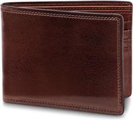 bosca leather pocket deluxe executive men's accessories logo