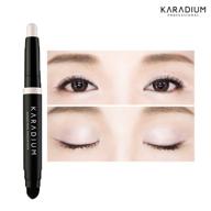 получите потрясающий блеск с помощью карандаша для век karadium shining pearl smudging в оттенке #1 снежно-белый - 1,4 г. логотип